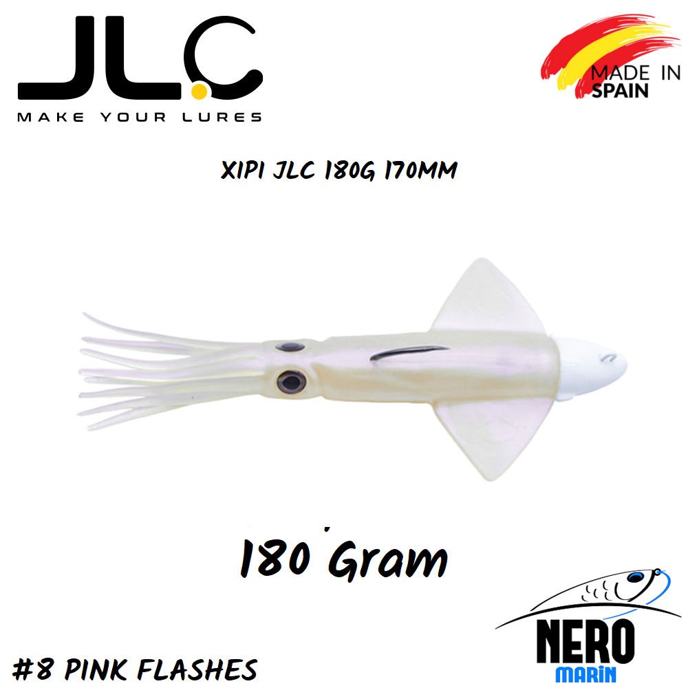 JLC Xipi Silikon Kalamar 180gr. #8 Pink Flashes