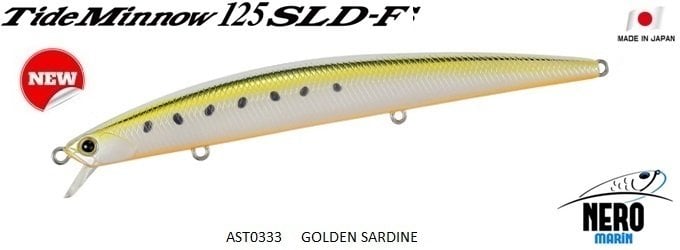 Tide Minnow 125 SLD-F  AST0333 / Golden Sardine