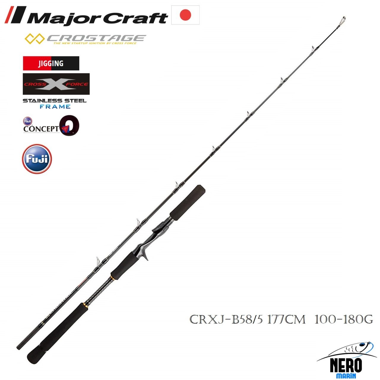 MC New Crostage CRXJ-B58/5 Jigging Kamış 177cm 100-180g