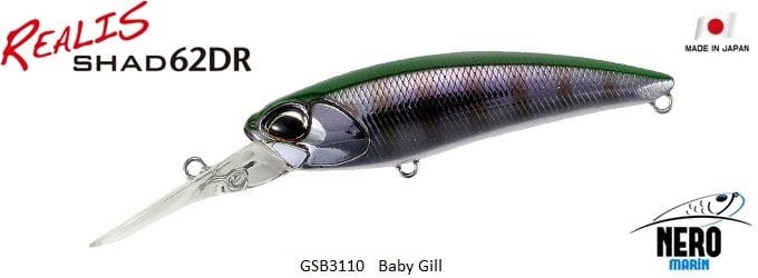 Realis Shad 62DR  GSB3110 / Baby Gill