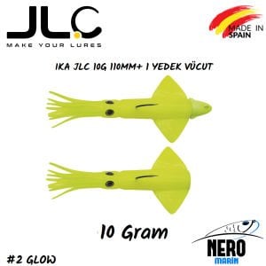 JLC Ika Silikon Kalamar 10gr. + Yedek Vücut #2 Glow