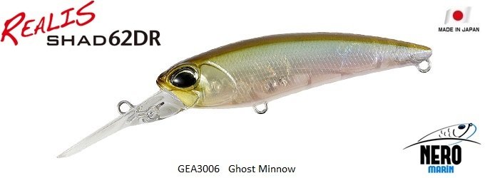 Realis Shad 62DR  GEA3006 / Ghost Minnow