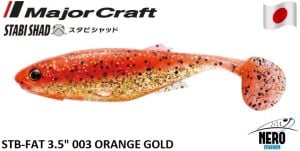 MC Stabi Shad Fat 9cm Silikon Balık STB 3.5''#003 Orange Gold