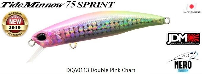 Tide Minnow 75 Sprint DQA0113 Double Pink Chart