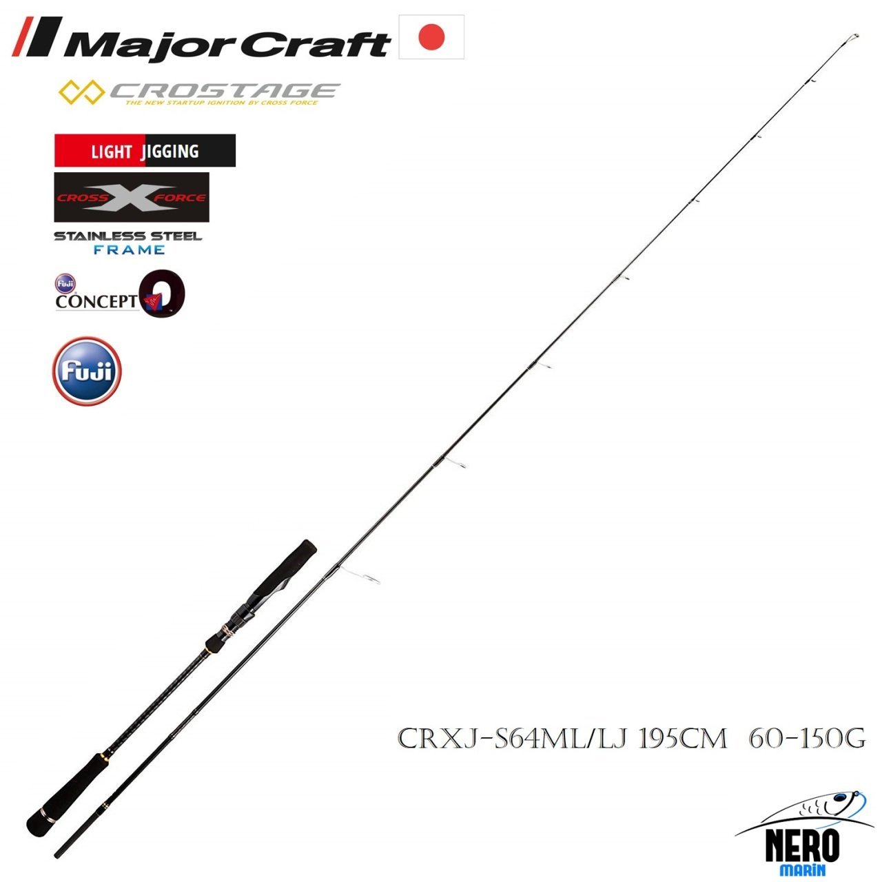 MC New Crostage CRXJ-S64ML/LJ Light Jigging Kamış 195cm 60-150g