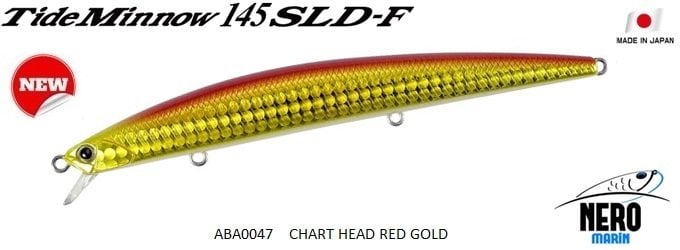 Tide Minnow 145 SLD-F  ABA0047 / Chart Head Red Gold