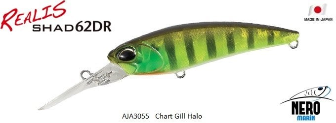 Realis Shad 62DR  AJA3055 / Chart Gill Halo