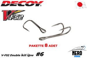 Decoy Double İkili İğne V-F52 #6 (8 Adet / Paket)