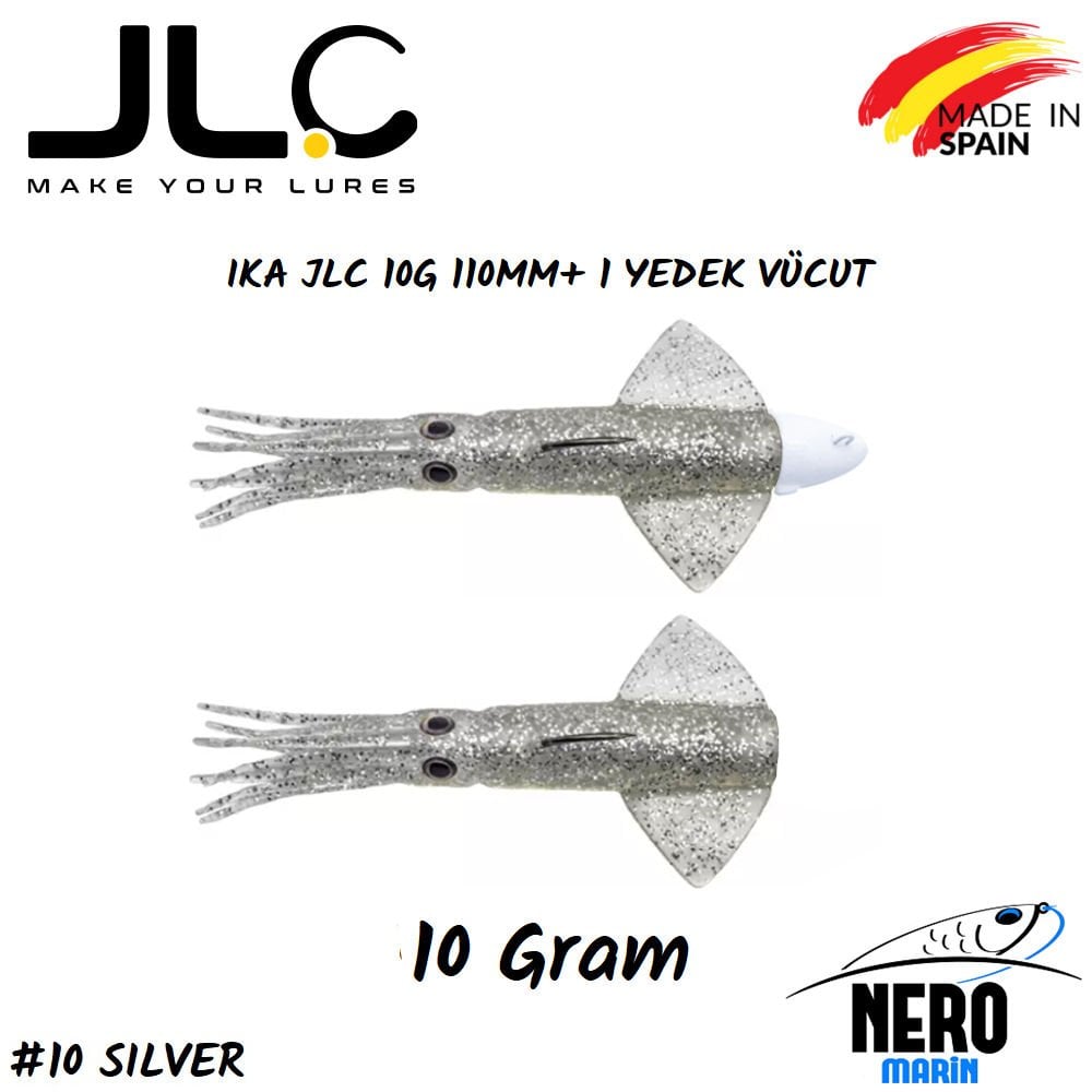 JLC Ika Silikon Kalamar 10gr. + Yedek Vücut #10 Silver