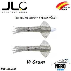 JLC Ika Silikon Kalamar 10gr. + Yedek Vücut #10 Silver