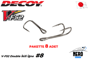 Decoy Double İkili İğne V-F52 #8 (8 Adet / Paket)