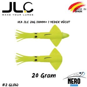 JLC Ika Silikon Kalamar 20gr. + Yedek Vücut #2 Glow