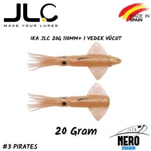 JLC Ika Silikon Kalamar 20gr. + Yedek Vücut #3 Pirates