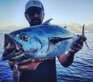 Drag Metal Cast Slim Tachi Jig 40Gr. PHA0436 Indigo Magenta Zebra Glow