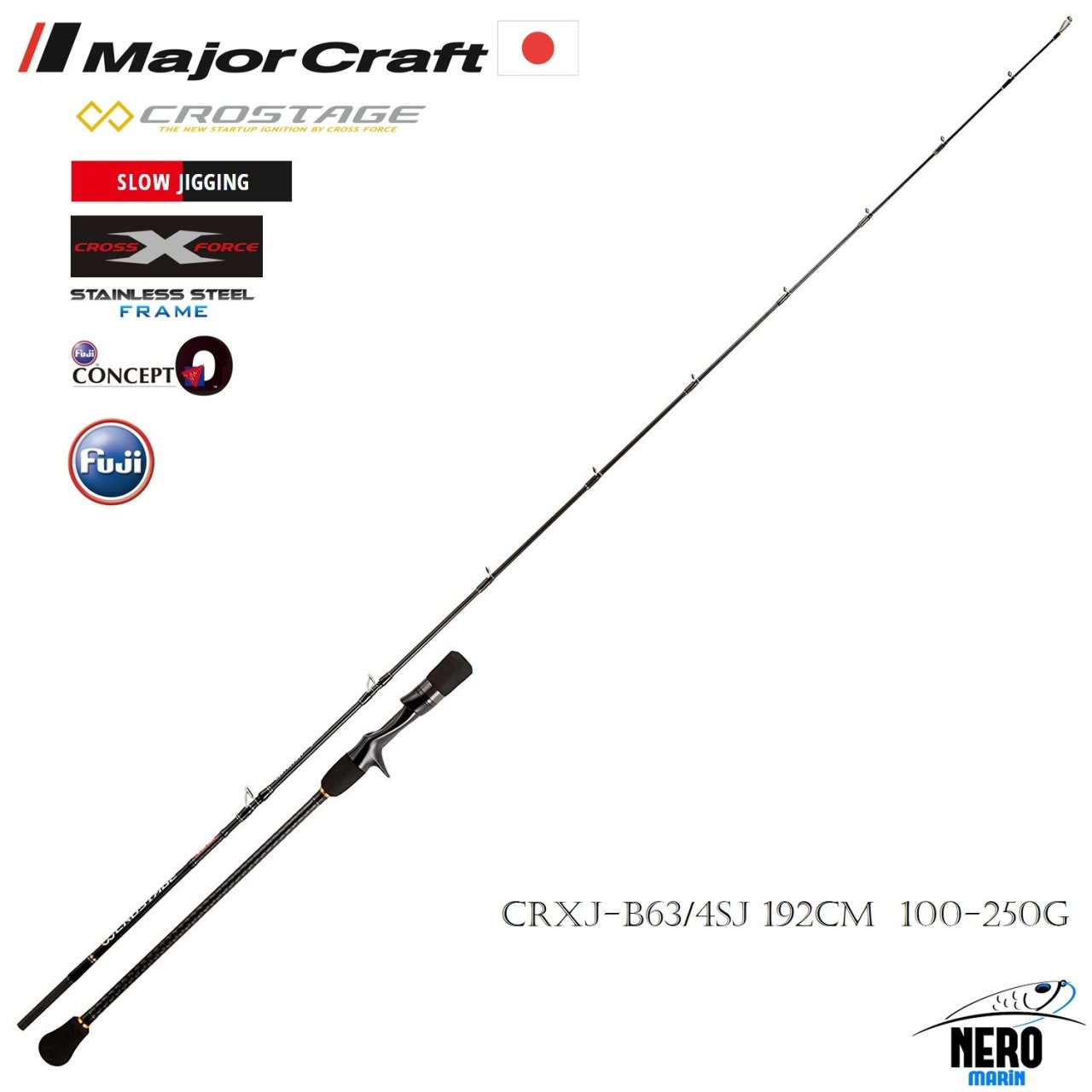MC New Crostage CRXJ-B63/4SJ Slow Jigging Kamış 192cm 100-250g