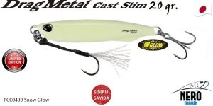 Drag Metal Cast Slim Tachi Jig 20Gr. PCC0439 Snow Glow