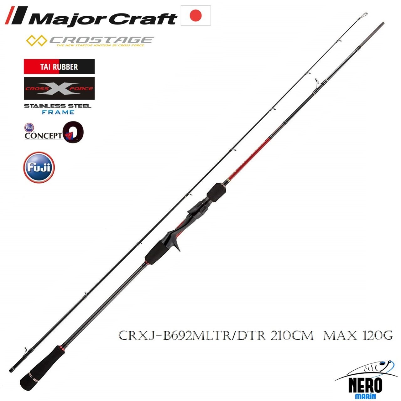 MC New Crostage CRXJ-B692MLTR/DTR Tai Rubber Kamış 210cm Max 120g
