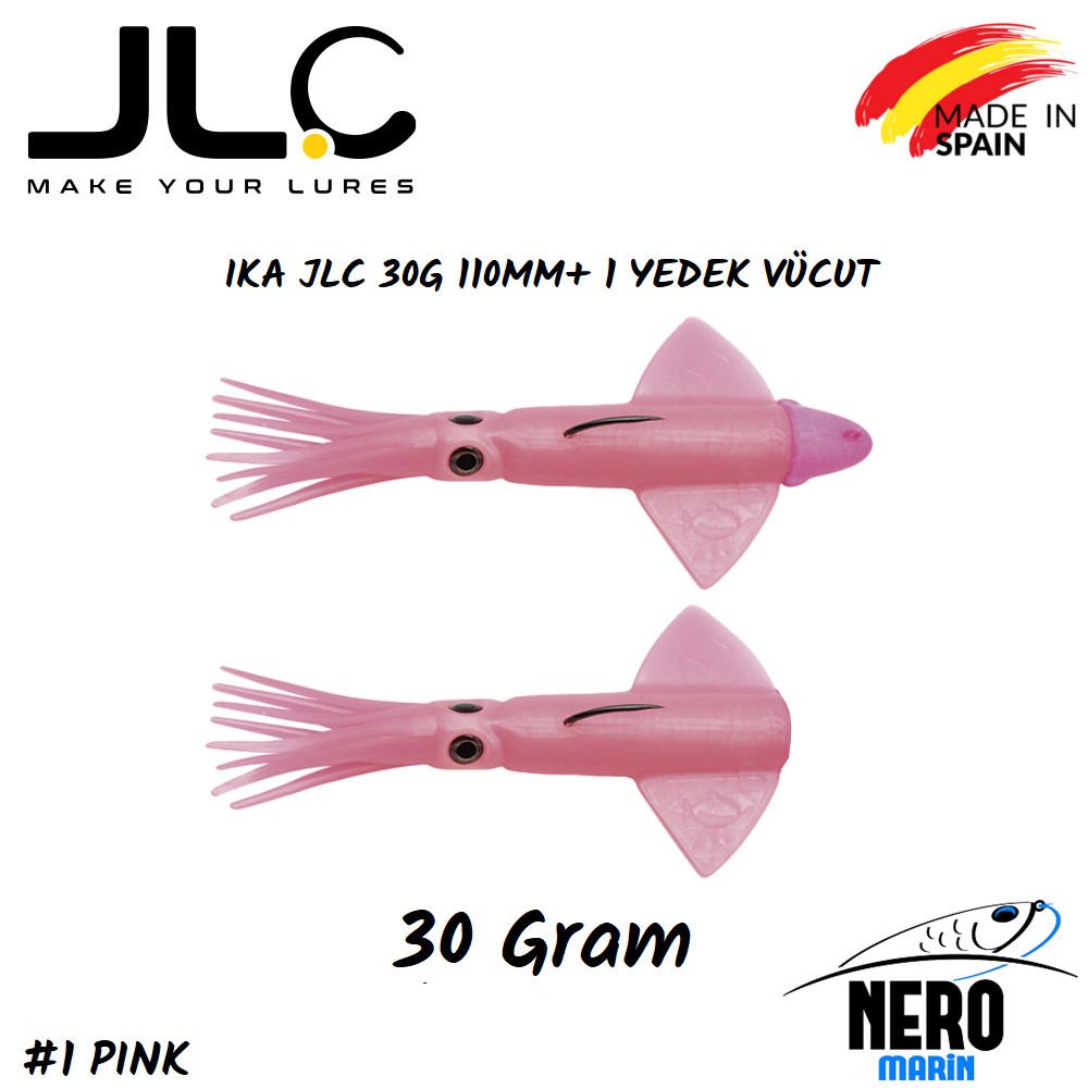 JLC Ika Silikon Kalamar 30gr. + Yedek Vücut #1 Pink