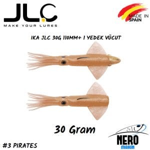 JLC Ika Silikon Kalamar 30gr. + Yedek Vücut #3 Pirates