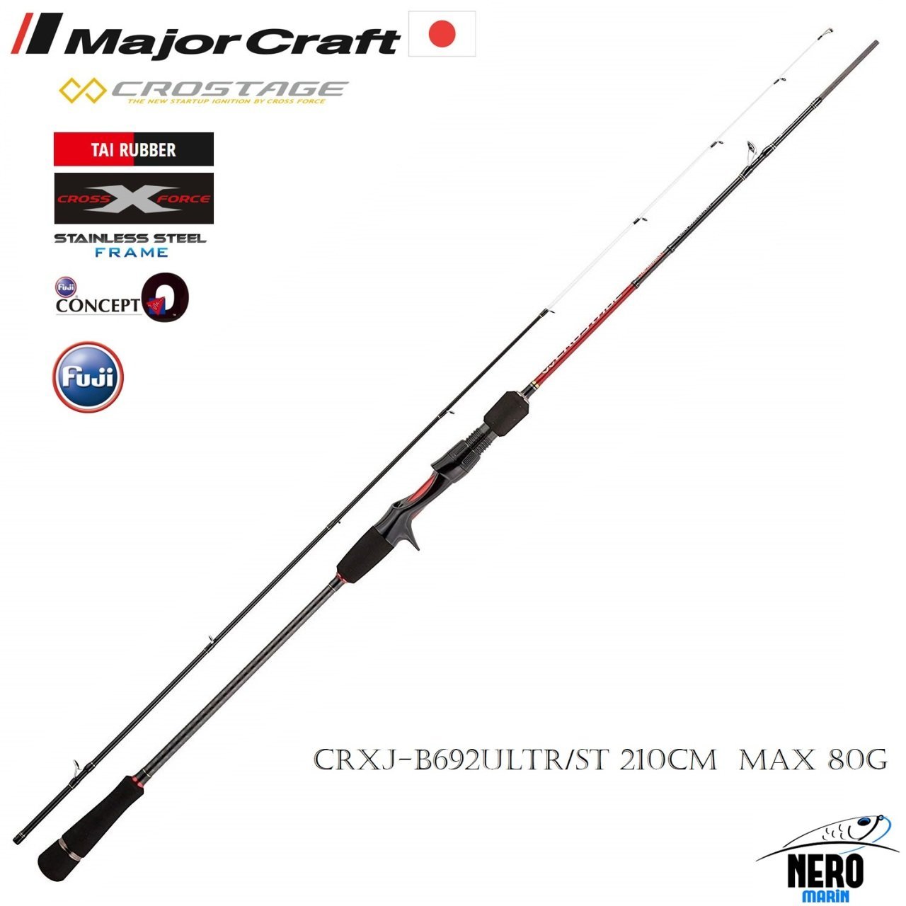MC New Crostage CRXJ-B692ULTR/ST Tai Rubber Kamış Solid 210cm Max 80g