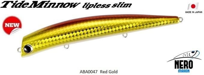 Tide Minnow Lipless Slim 125 SSR  ABA0047 / Chart Head Red Gold