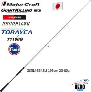 MC Giant Killing New GK5LJ-S64SLJ Light Jigging Kamış Spin Model 195cm 20-80g
