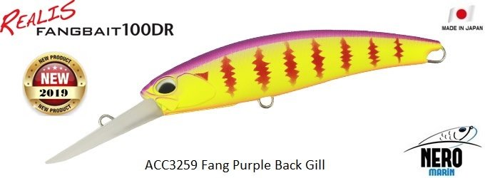 Realis Fangbait 100DR ACC3259 Fang Purple Back Gill
