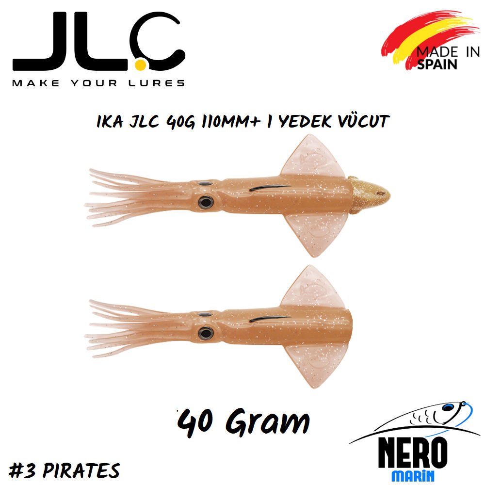 JLC Ika Silikon Kalamar 40gr. + Yedek Vücut #3 Pirates