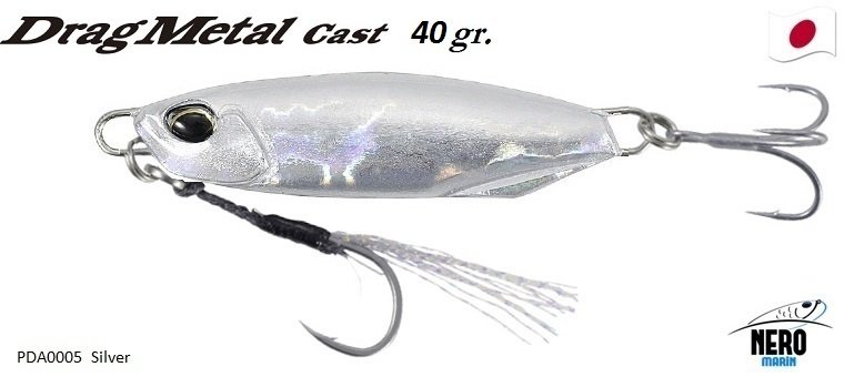 Drag Metal Cast Jig 40Gr. PDA0005 / Silver