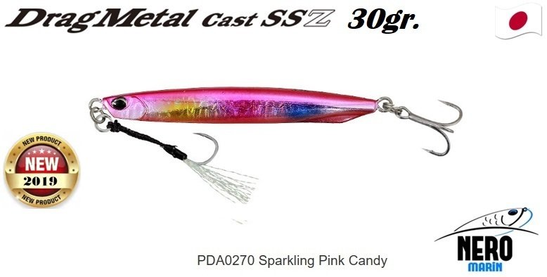 Drag Metal Cast Super Slim SSZ Jig 30Gr. PJA0270 Sparkling Pink Candy