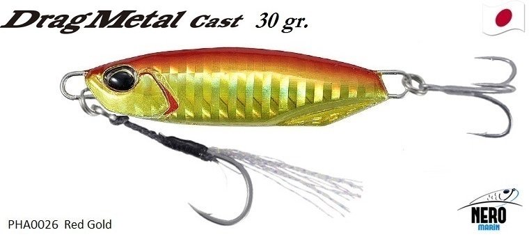 Drag Metal Cast Jig 30Gr. PHA0026 / Red Gold