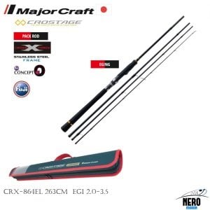 MC New Crostage CRX-864EL Eging Kamış 4 parça seyahat tipi 263cm EGI 2.0-3.5