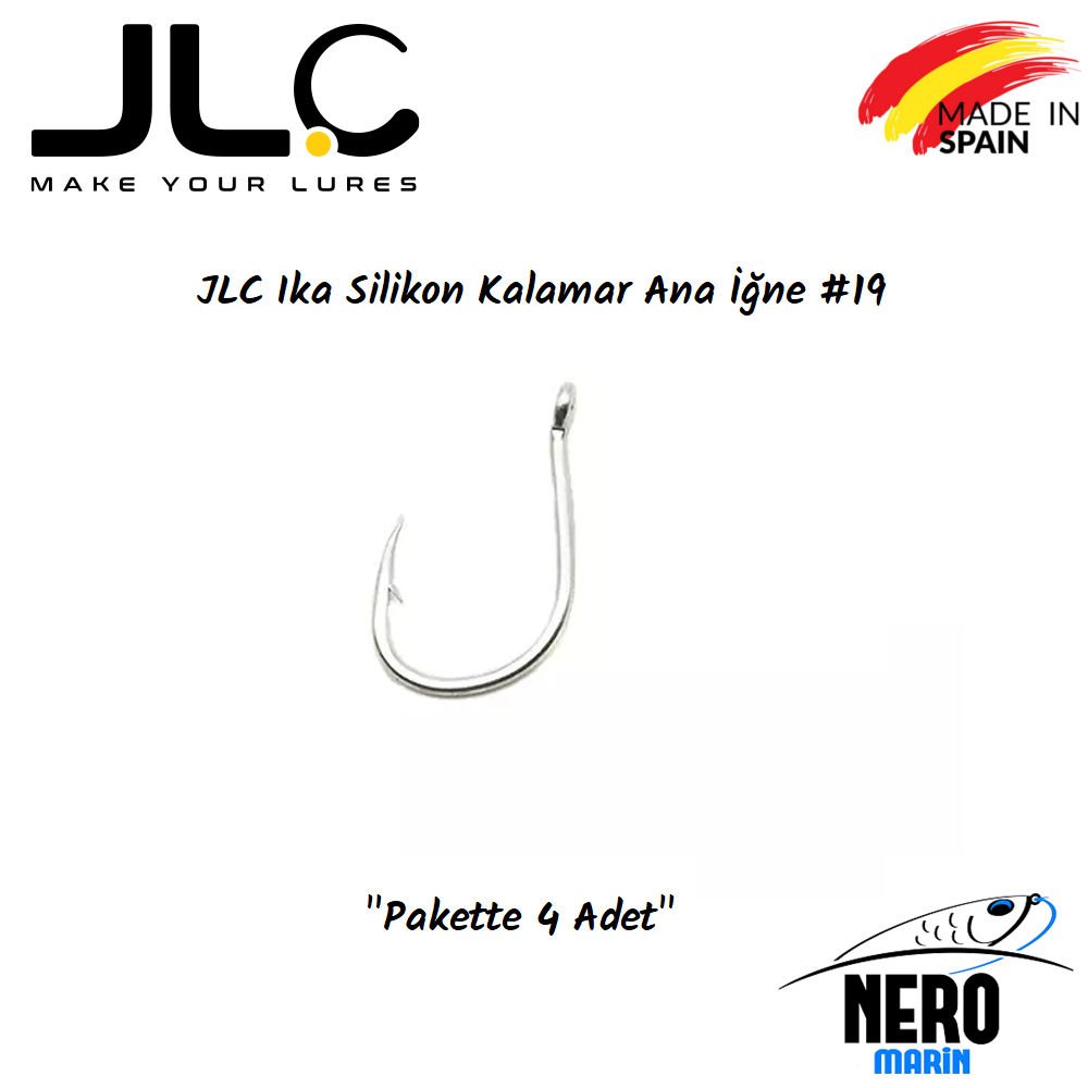 JLC Ika Silikon Kalamar Ana İğne #19 4 Adet/Paket
