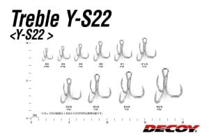 Decoy Y-S22 Treble Standart Üçlü İğne Silver #2 (6 Adet / Paket)
