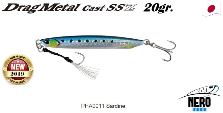 Drag Metal Cast Super Slim SSZ Jig 20Gr. PHA0011 Sardine