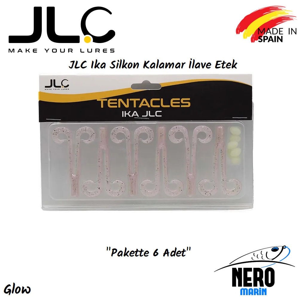 JLC Ika Silkon Kalamar İlave Etek 6 Adet/Paket Pearl