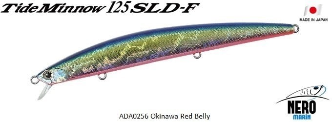 Tide Minnow 125 SLD-F  ADA0256 / Okinawa Red Belly