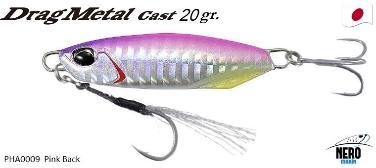 Drag Metal Cast Jig 20Gr. PHA0009 / Pink Back