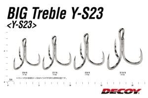Decoy Y-S23 BIG Treble Üçlü İğne Silver #10/0 (4 Adet / Paket)
