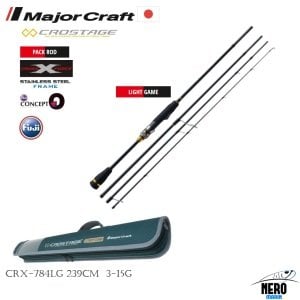MC New Crostage CRX-784LG LRF+Microjig kamış 4 parça seyahat tipi 239cm 3-15g