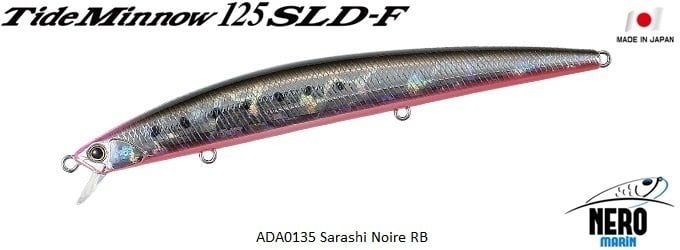 Tide Minnow 125 SLD-F  ADA0135 / Sarashi Noir RB