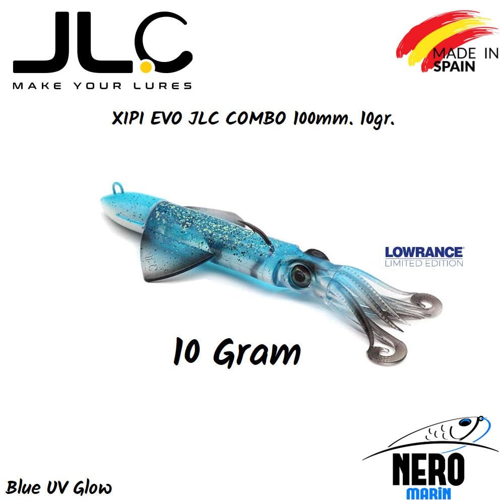 JLC Xipi Evo Silikon Kalamar 10gr. Kafa 100mm Vücut #3 Blue Glow