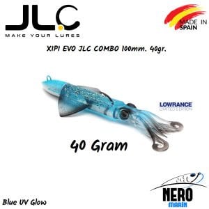 JLC Xipi Evo Silikon Kalamar 40gr. Kafa 100mm Vücut #3 Blue Glow