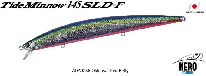 Tide Minnow 145 SLD-F  ADA0256 / Okinawa Red Belly