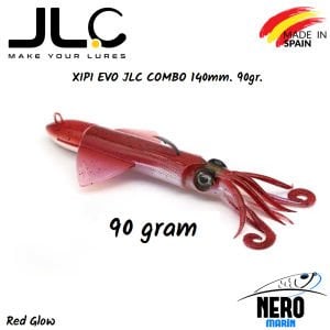 JLC Xipi Evo Silikon Kalamar 90gr. Kafa 140mm Vücut #1 Red Glow