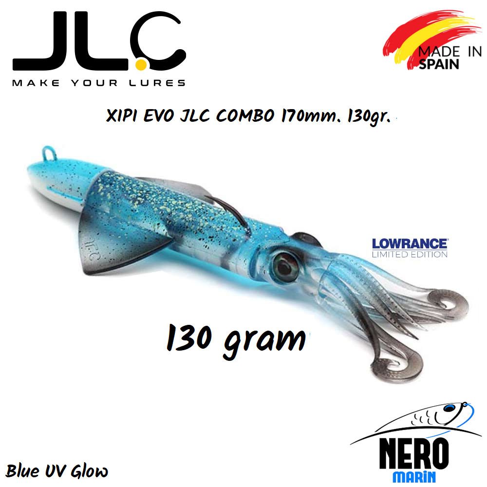 JLC Xipi Evo Silikon Kalamar 130gr. Kafa 170mm Vücut #3 Blue Glow