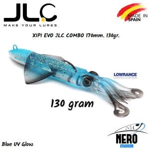 JLC Xipi Evo Silikon Kalamar 130gr. Kafa 170mm Vücut #3 Blue Glow