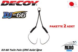 Decoy DJ-66 Twin Falx Çiftli Asist İğne #1/0 (2 Adet / Paket)