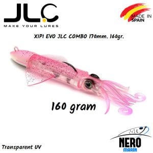 JLC Xipi Evo Silikon Kalamar 160gr. Kafa 170mm Vücut #2 Transparent UV
