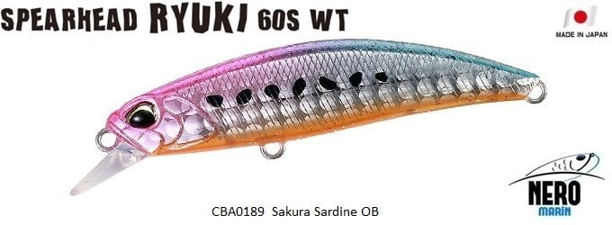 Spearhead Ryuki 60S SW CBA0189 / Sakura Sardine OB